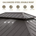 12x16 Hardtop Gazebo With Mosquito Netting Curtains