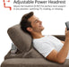 62.2'' Wall Hugger Power Loveseat Recliner Sofa with Adjustable Headrest and USB & Type C Dual Charge Ports for Living Room, Office (Fabric, HL198M1) (Coffee)