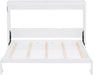 Modern Farmhouse Solid Wood Murphy Bed Chest, Wall Bed with Wood Slat Support/No Box Spring Needed/Space Saving/Queen,White