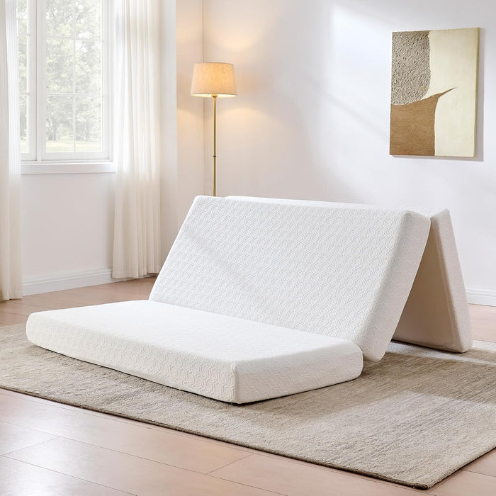 6" Queen Tri-Fold Memory Foam Mattress with Cooling Gel