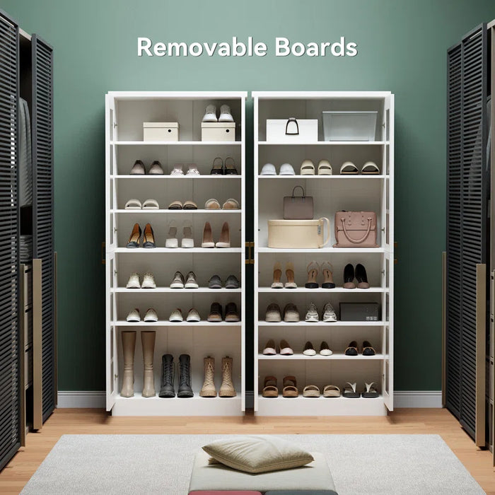 71" Storage Cabinet with Door & Adjustable Shelves