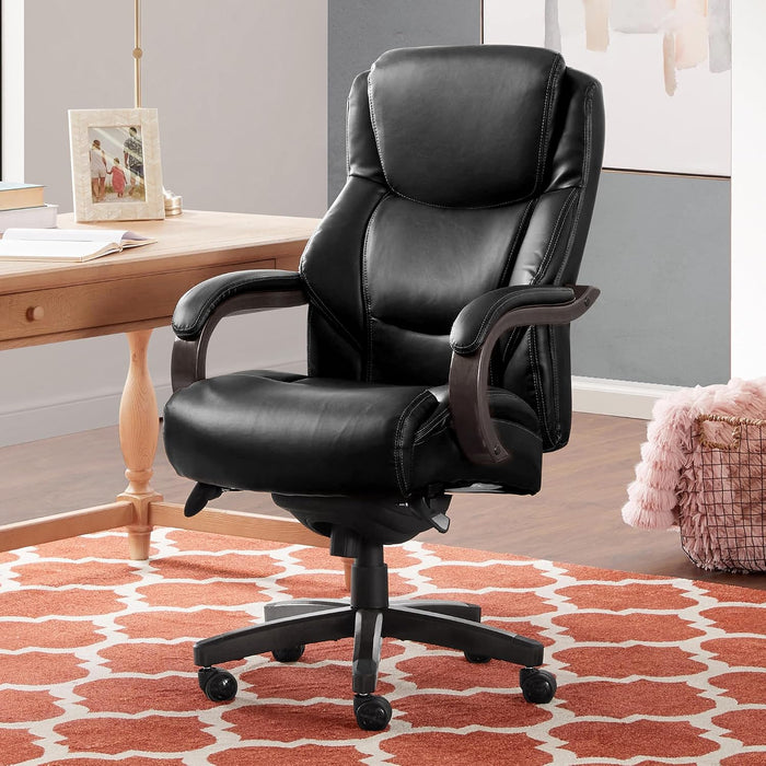 La-Z-Boy Big and Tall Executive Office Chair Lumbar Support, Leather Chair
