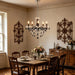 Black Crystal Chandelier Pendant Light 19in Diameter