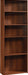 Brook Cherry Modern Bookcase With Adjustable Shelves