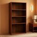 Brook Cherry Modern Bookcase With Adjustable Shelves
