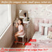 White Contemporary Vanity Desk Featuring Deluxe Mirror
