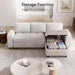 81" Sectional Sleeper Sofa with Pull Out Bed, L Shaped Sleeper Sofa, Pull Out Couch with Reclining Backrest, Reversible Storage Chaise, USB Ports, Tool-Free Assembly, Chenille Beige