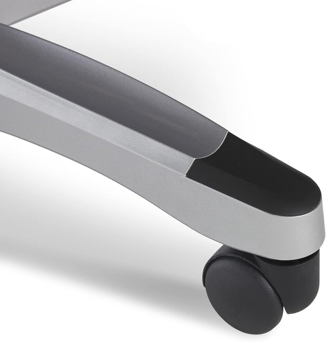 Amplify Executive Office Padded Arms, Adjustable Ergonomic Gaming Desk Chair with Lumbar Support, Faux Leather and Mesh, Black