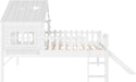 Luxurious FullSize Loft Bed With BuiltIn LEDLights