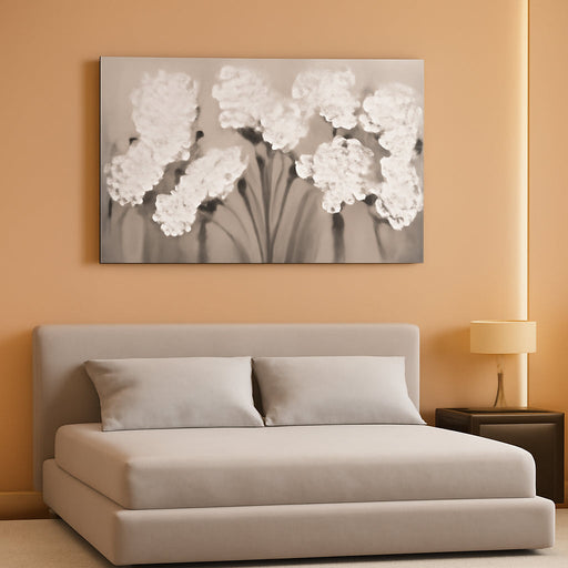 Flower Canvas Wall Art for Bedroom Women Black and White Painting | 20 X 40 Inch Girls Room Decor,Floral Painting Wall Decor,Office Decorations for Women,Living Room Wall Art