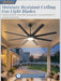 Contemporary Black Ceiling Fan With Integrated Lighting