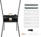 Portable Charcoal Grill with Thermometer, Double-Sided Smoker Grill for Outdoor Patio Backyard Camping and Parties