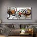 Black and Orange Picture Artwork - Boho Abstract Wall Art for Living Room Office Canvas Pintings Modern Minimalist Frame Wall Art 40X20 Inches