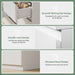 Modern White 7 Drawer Dresser for Bedroom, Simply Chest of Drawers, Wood Storage Dresser with Deep Drawers for Living Room Hallway Entryway, White