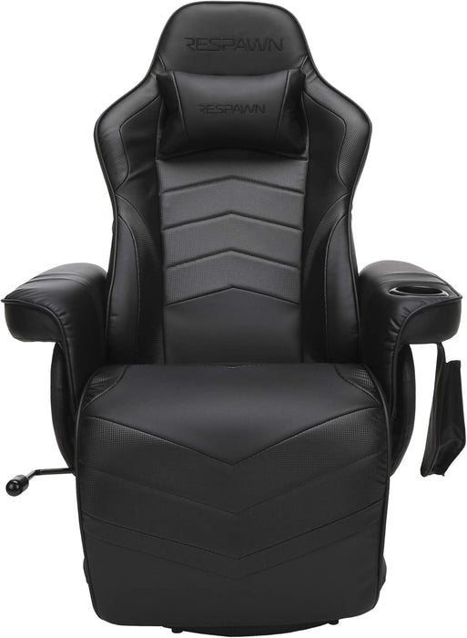 900 Gaming Recliner - Video Games Console Recliner Chair, Computer Recliner, Adjustable Leg Rest and Recline, Recliner with Cupholder, Reclining Gaming Chair with Footrest - Black