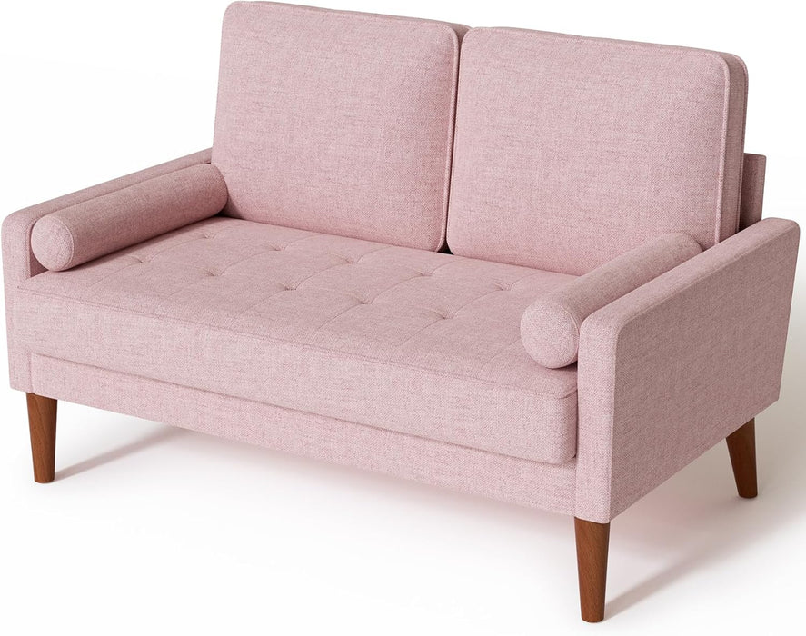 Modern Pink Loveseat for Small Spaces