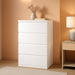 White 4 Drawer Dresser 31.5H UltraMinimalist Cabinet