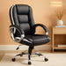 Office Chair Computer Desk Chair Gaming - Ergonomic High Back Cushion Lumbar Support with Wheels Comfortable Black Leather Racing Seat Adjustable Swivel Rolling Home Executive