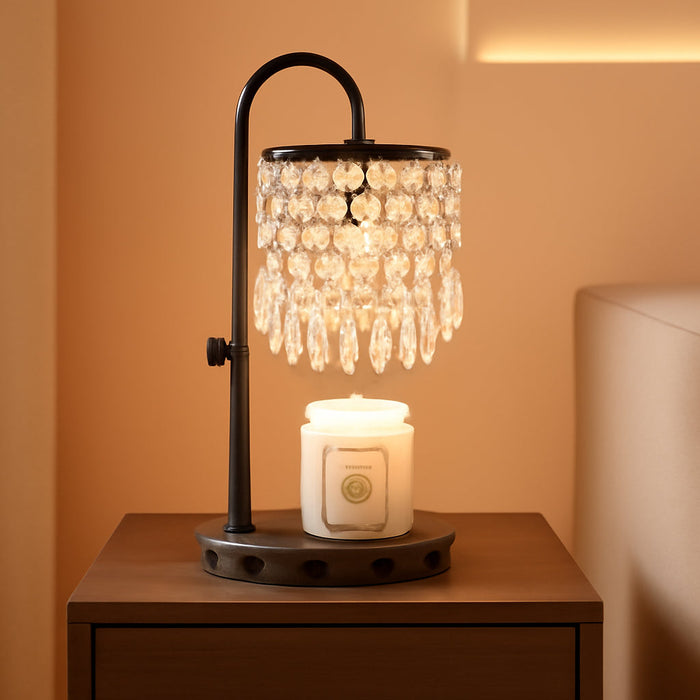 Candle Warmer Lamp with Timer Dimmer and 3 Bulbs, Lamp Candle Warmer with Marble Base,Wax Melt Warmer for Jar Candles, Birthday Gifts for Women Mom, House Warming Gifts New Home Decor