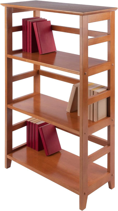 Studio 3-Tier Bookshelf, Honey Pine, 42"