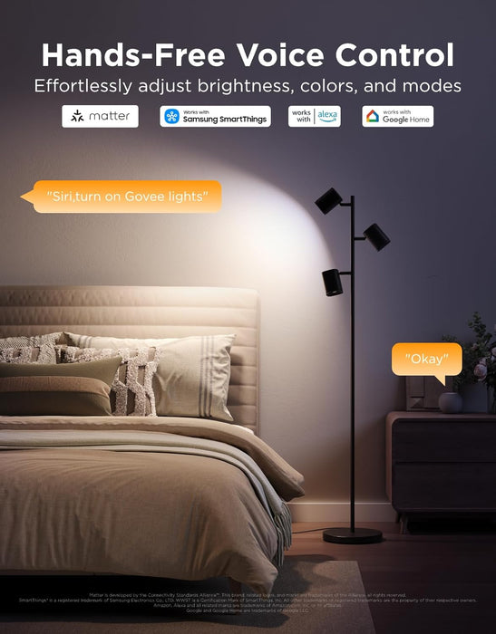 Govee Tree Floor Lamp LuminBlend Matter Compatible