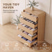 5-Drawer Dresser for Bedroom, 50.5" Tall Chest of Drawers, Natural