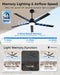 Smart Outdoor Ceiling Fan With Silent Brushless Motor