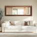 Rustic Floor Full Length Mirror Wood Frame, 56"X21" Brown Mirror