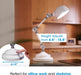 Prevention Pharmacy Adjustable LED Desk Lamp with USB Charging - Designed to Reduce Eyestrain, 3-Point Adjustable Neck, 3 Brightness Settings with Touch Controls