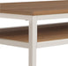 Modern 60-Inch Woodgrain Top Multipurpose Desk Table, Taupe Metal Frame with Oak Top Finish