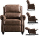 Pushback Recliner Chair with Rivet Detail