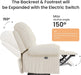 Upgraded 2024 New Power Recliner Chair for Adults, Adjustable Electric Chair Power Reclining Sofa, USB Port, Ultra-Comfy Corduroy Recliner for Living Room, Tool-Less Assembly Single Sofa White