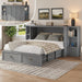Spacious Murphy Bed With Generous Nightstands Grey