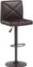 Counter Height Bar Stools Set of 2 PU Leather Modern Height Adjustable Swivel Barstools Hydraulic Chair Bar Stools