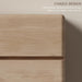 Natural Oak 6 Drawer Dresser for Bedroom, 48" Tall Chest of Drawers