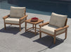 3-Piece HDPE Outdoor Patio Furniture Conversation Set