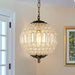 Antique Crystal Globe Chandelier 11.8 Bronze Finish