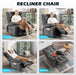 Oversized Recliner Chair with Massage and Heat, 360° Swivel Rocker