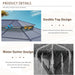 12x14ft Gray Hardtop Gazebo UVProtected Patio Outdoor