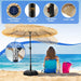 9 FT Solar Thatch Tiki Umbrella, Hawaiian Style Straw Umbrellas with Zinc Alloy Push Button Tilt, UPF 50+ Patio Umbrella,Outdoor Umbrella with 32 LED Lights for Beach, Pool,Garden