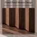 55.1" Wide Walnut Dresser for Bedroom, Fluted 6 Drawer Dresser