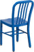 Gael Commercial Grade 2 Pack Blue Metal Indoor-Outdoor Chair