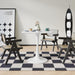 White Tulip 24Inch DiningTable WoodTopPedestalBase