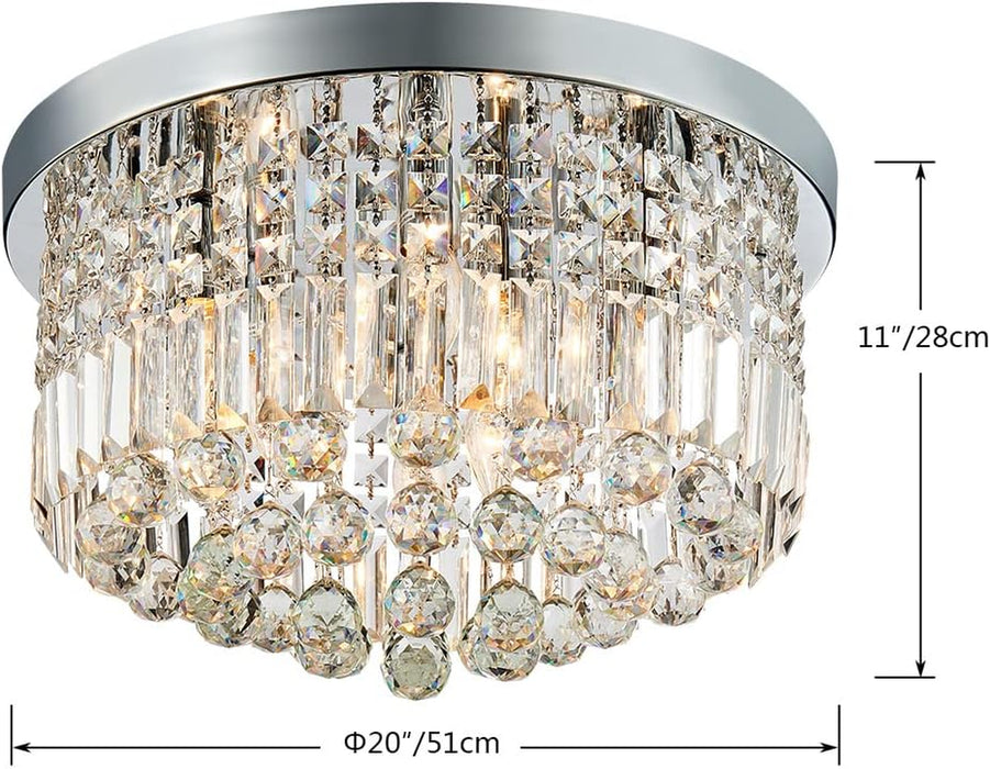 Saint Mossi K9 CrystalRaindropCeilingLight Mount ElevenIn