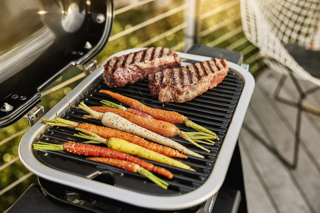 Weber Lumin Compact Outdoor Electric Barbecue Grill, Black - Great Small Spaces Such as Patios, Balconies, and Decks, Portable and Convenient