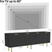 Black TV Stand for Tvs up to 80 Inch,Tv Stands for Living Room & Bedroom,Mid Century Modern TV Console,Entertainment Center with Storage,Entertainment Stand,Tv Cabinet for 55,60,65,70,72,75,80 Inch TV