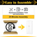 Premium White Metal PantryCabinet SeventyOneInch Tall