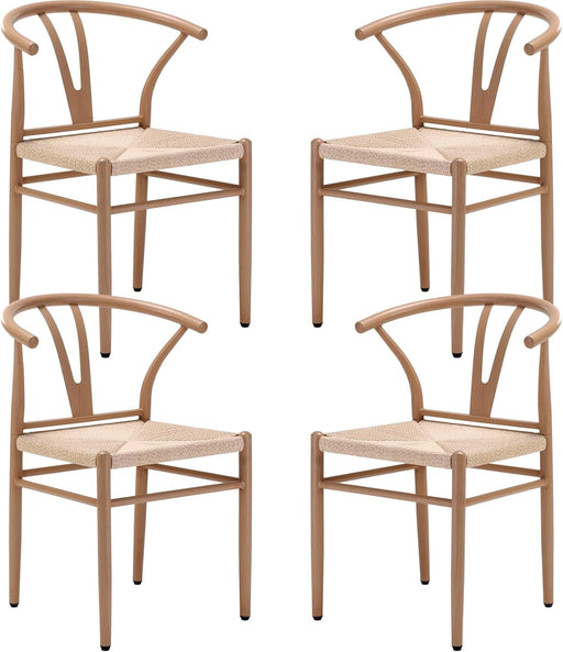 Mid Century Modern Metal Wishbone Dining Room Chairs Set of 2 4 for Your Kitchen Beach House