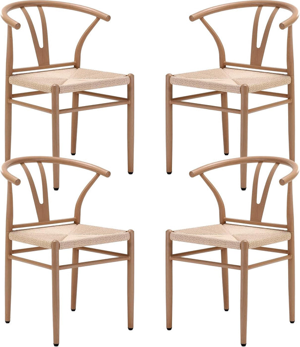 Mid Century Modern Metal Wishbone Dining Room Chairs Set of 2 4 for Your Kitchen Beach House