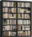 73" Tall Double Wide Bookshelf, 63" W 6-Tier Open Shelves, Black | Large Bookshelf and Bookcase, 12 Display Shelves, Modern Wood Book Shelf with Storage for Library, Home Office, Living Room